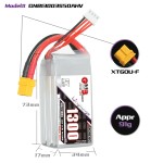 GAONENG GNB 1300MAH 11,4 V HV 3S 50C 100C HV XT60 LiPo-Akku Soft Pack Long Range FreeStyle FPV DRONE LiHV Hochspannung